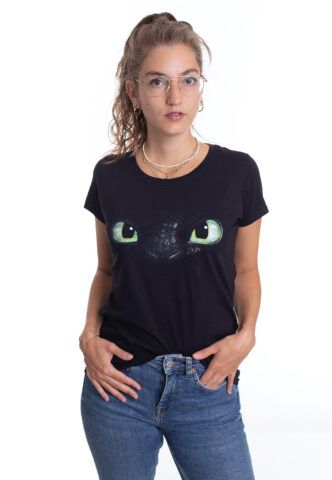 How To Train Your Dragon – Face – Girly – Schwarz – XL – 100% Baumwolle
