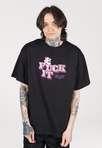 HUF – Divine Black – T-Shirt – Schwarz – XXL – 100% Baumwolle