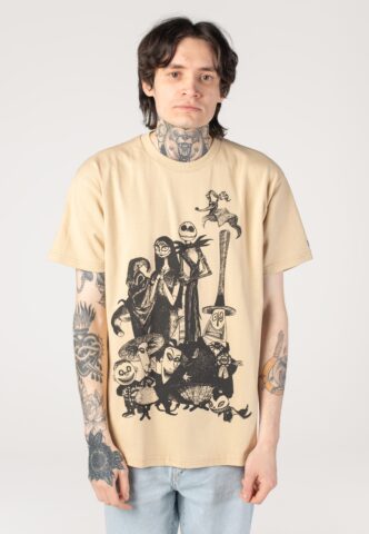 HUF x The Nightmare Before Christmas – Nightmare Cast Sand – T-Shirt – Beige – S – 100% Baumwolle