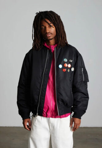 HUF – Olympia Flight Black – Jacke – Schwarz – XL – 100% Nylon