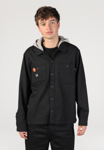 HUF – Olympia Hooded Black – Jacke – Schwarz – XXL – 70% Baumwolle, 30% Polyester