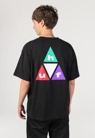 HUF – Prism TT Black Teal – T-Shirt – Blau – L – 100% Baumwolle