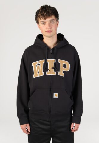 Carhartt WIP – Hooded WIP Sweat Stone Washed Black – Jacke – Schwarz – XXL – 80% Baumwolle, 20% Polyester