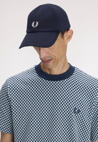 Fred Perry – Pique Classic Navy/Snow White – Cap – Blau – Onesize – 100% Baumwolle