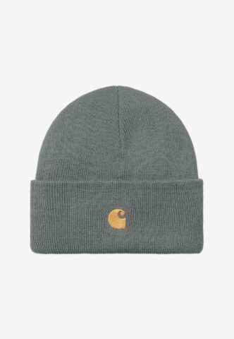 Carhartt WIP – Chase Velvet Green/Gold – Beanie – Grün – Onesize – 100% Polyacryl