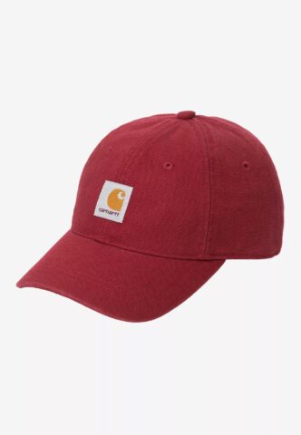Carhartt WIP – Selby Canvas Stone Washed Scarlet – Cap – Rot – Onesize – 100% Baumwolle