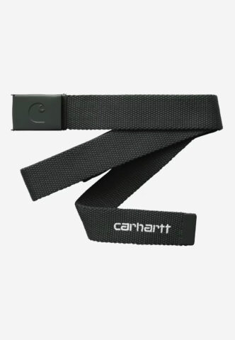 Carhartt WIP – C-Logo Tonal Raven/White – Gürtel – Grau – Onesize – 100% Polyester