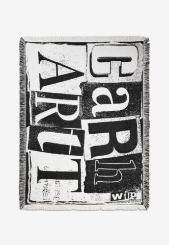 Carhartt WIP – Letterpress Black/Wax – Decke – Schwarz – Onesize – 100% Baumwolle