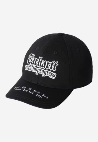 Carhartt WIP – World Tour Black/White – Cap – Schwarz – Onesize – 100% Baumwolle