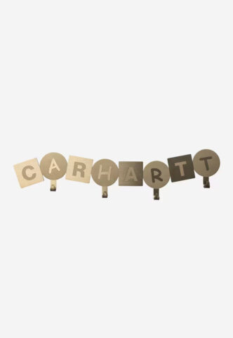 Carhartt WIP – ABC Wall Coat Gold – Hanger – gid://shopify/Metaobject/123897708781 – Onesize – Rostfreier Stahl