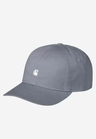 Carhartt WIP – Madison Logo Shady Blue/White – Cap – Blau – Onesize – 100% Baumwolle