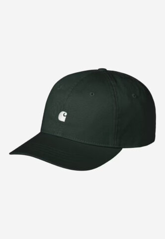 Carhartt WIP – Madison Logo Dark Scarab/White – Cap – Grün – Onesize – 100% Baumwolle