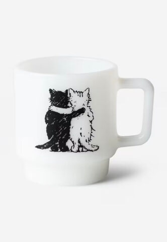 Carhartt WIP – Hugging Cats Glass White – Tasse – Weiß – Onesize – Glas