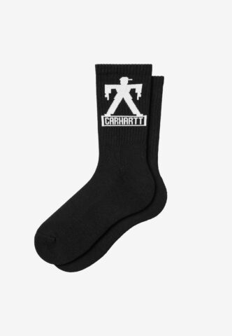 Carhartt WIP – Bricky Man Black/Wax – Socken – Schwarz – Onesize – 84% Baumwolle, 14% Polyester, 2% Elastan