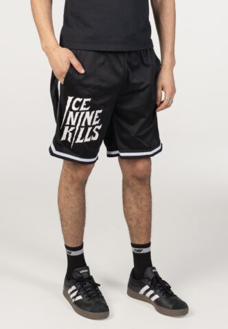Ice Nine Kills – Logo Striped – Shorts – Schwarz – M – 100% Polyester