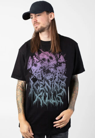 Ice Nine Kills – Pastel Skull – T-Shirt – Schwarz – L – 100% Baumwolle