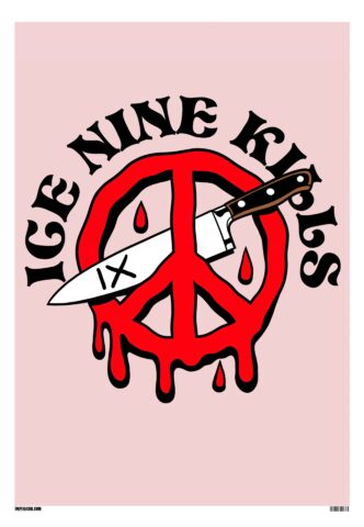 Ice Nine Kills – Peace – Poster – Pink – Onesize – 100% Polyester