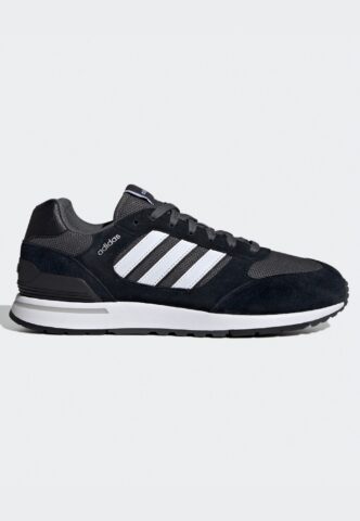 Adidas – Run 80s Cblack/Ftwwht/Gresix – Schuhe – Schwarz – EU 42 2/3 – Textile, Leather/Textile/Gummi