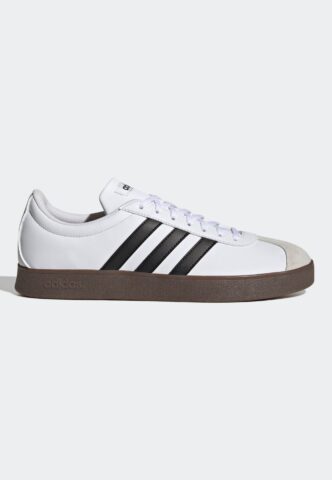 Adidas – Vl Court Base Ftwwht/Cblack/Greone – Schuhe – Weiß – EU 47 1/3 – Synthetic/Synthetic/Gummi