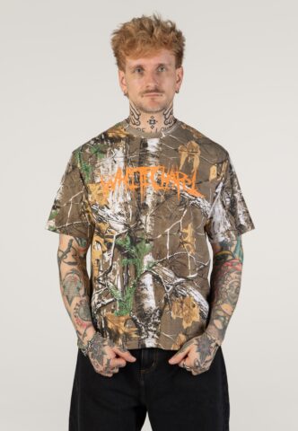 Whitechapel – Logo Real Camo – T-Shirt – Grün – XXL – 65% Baumwolle, 35% Polyester