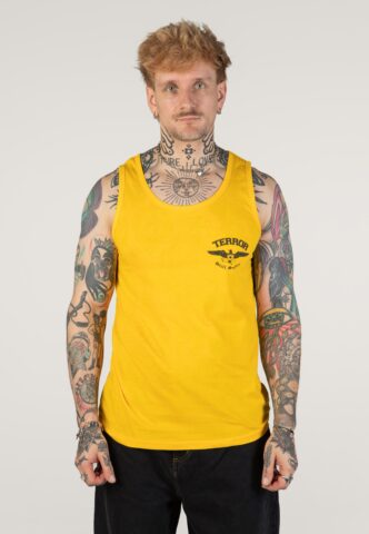 Terror – Only For The Real Yellow – Tank – Gelb – L – 100% Baumwolle