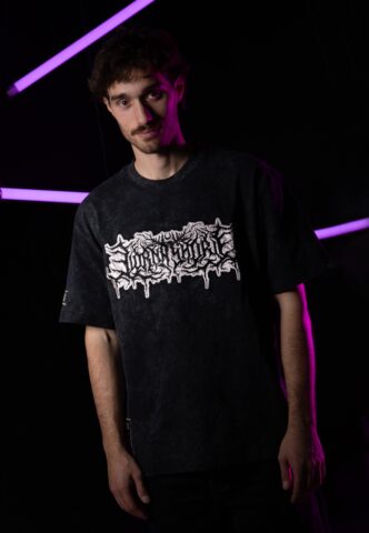 Lorna Shore – Logo Acid Wash Premium – T-Shirt – Schwarz – XL – 100% Bio-Baumwolle