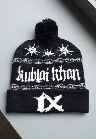 Kublai Khan – Logo Winter Knit – Beanie – Schwarz – Onesize – 100% Polyacryl