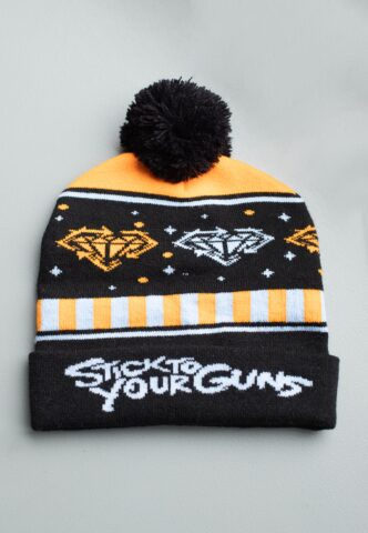 Stick To Your Guns – Diamond Logo Winter Knit – Beanie – Schwarz – Onesize – 100% Polyacryl