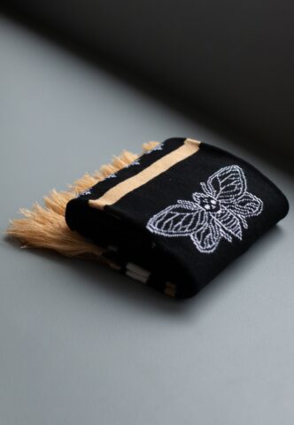 Landmvrks – Cicada Marseille Winter Knit – Schal – Schwarz – Onesize – 100% Polyacryl