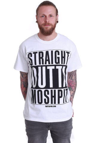 Impericon Merchandise – Outta Moshpit White – T-Shirt – Weiß – XXL – 100% Baumwolle