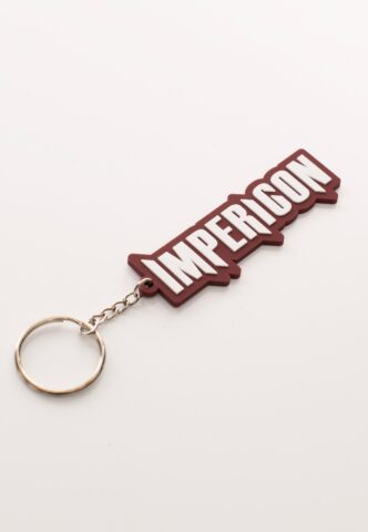 Impericon – Rubber Logo – Schlüsselanhänger – Rot – Onesize – Gummi