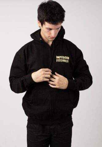 Impericon Festival – Pocket Logo Lion 2024 – Zipper – Schwarz – XXL – 80% Baumwolle, 20% Polyester