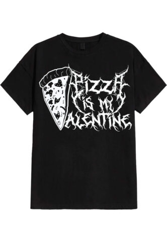 Impericon Merchandise – Pizza Valentine Black – T-Shirt – Schwarz – S – 100% Baumwolle