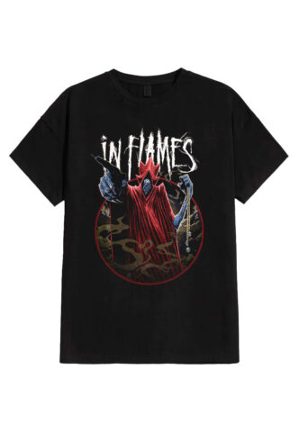 In Flames – Time Jester – T-Shirt – Schwarz – S – 100% Baumwolle