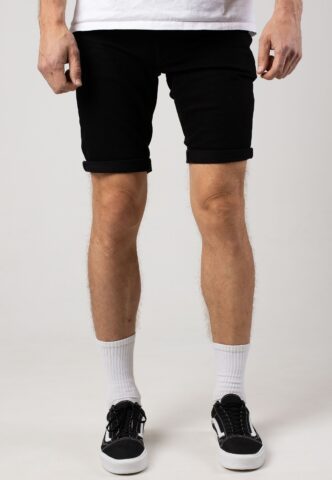 Indicode – Kaden Ultra Black – Shorts – Schwarz – XXL – 98% Baumwolle, 2% Elastan