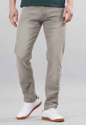 Indicode – Tony Light Grey – Jeans – Grau – W34 / L34 – 98% Baumwolle, 2% Elastan