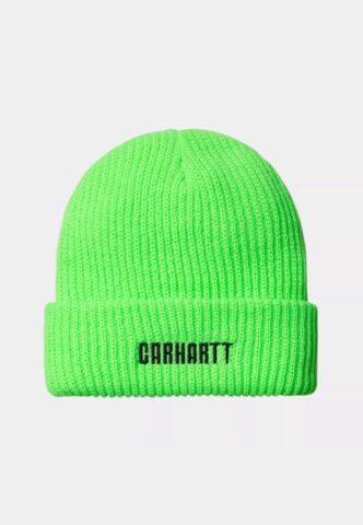 Carhartt WIP – Industry Lumo Green/Black – Beanie – Grün – Onesize – 100% Polyacryl