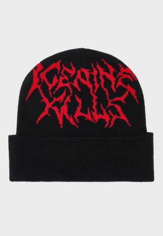 Killstar x Ice Nine Kills – Ink Logo – Beanie – Schwarz – Onesize – 100% Polyacryl