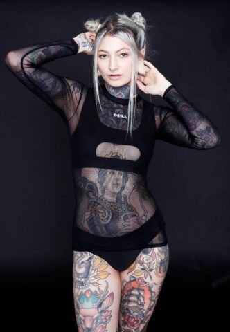InternetXDoll – Doll Black – Longsleeve – Schwarz – S – 90% Polyamid, 10% Elastan