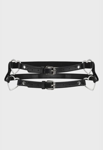 Killstar – Irene – Gürtel – Schwarz – M/XL – 100% Polyurethan