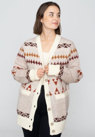 Iriedaily – Britty Knit Offwhite – Cardigan – Weiß – S – 72% Polyacryl, 25% Nylon, 3% Elastan