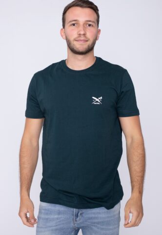 Iriedaily – Chestflag Nightforest – T-Shirt – Grün – XL – 100% Bio-Baumwolle