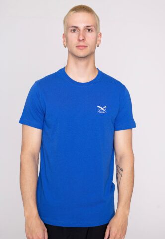 Iriedaily – Chestflag Royal Blue – T-Shirt – Blau – M – 100% Bio-Baumwolle