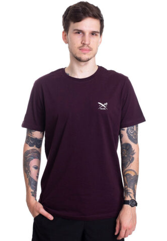 Iriedaily – Chestflag Aubergine – T-Shirt – Lila – XL – 100% Baumwolle