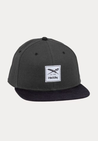 Iriedaily – Daily Contra Coal – Cap – Grau – Onesize – 100% Bio-Baumwolle
