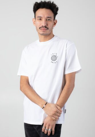 Iriedaily – Disco Doener White – T-Shirt – Weiß – L – 100% Bio-Baumwolle