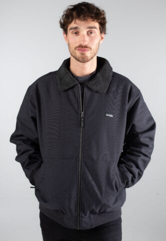 Iriedaily – Dock36 Blouson Black – Jacke – Schwarz – L – Obermaterial: 60% Baumwolle, 38% Polyester, 2% Elastan; Futter: 100% Polyester