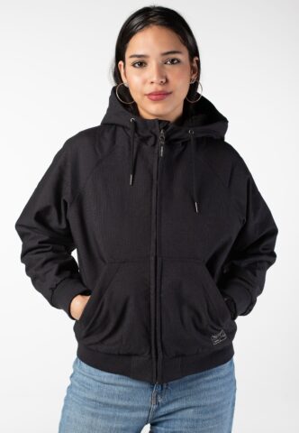 Iriedaily – Dock Womens Black – Jacke – Schwarz – M – 59% Baumwolle, 39% Polyester, 2% Elastan
