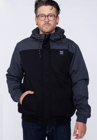 Iriedaily – Iriesegler Coal – Jacke – Schwarz – XL – Shell: 65% Polyester, 35% Baumwolle; Lining: 100% Polyester