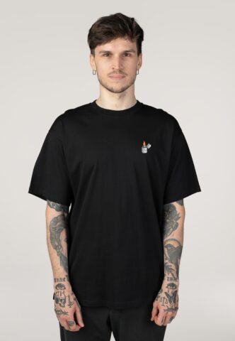 Iriedaily – Flaglighter Black – T-Shirt – Schwarz – XL – 100% Bio-Baumwolle